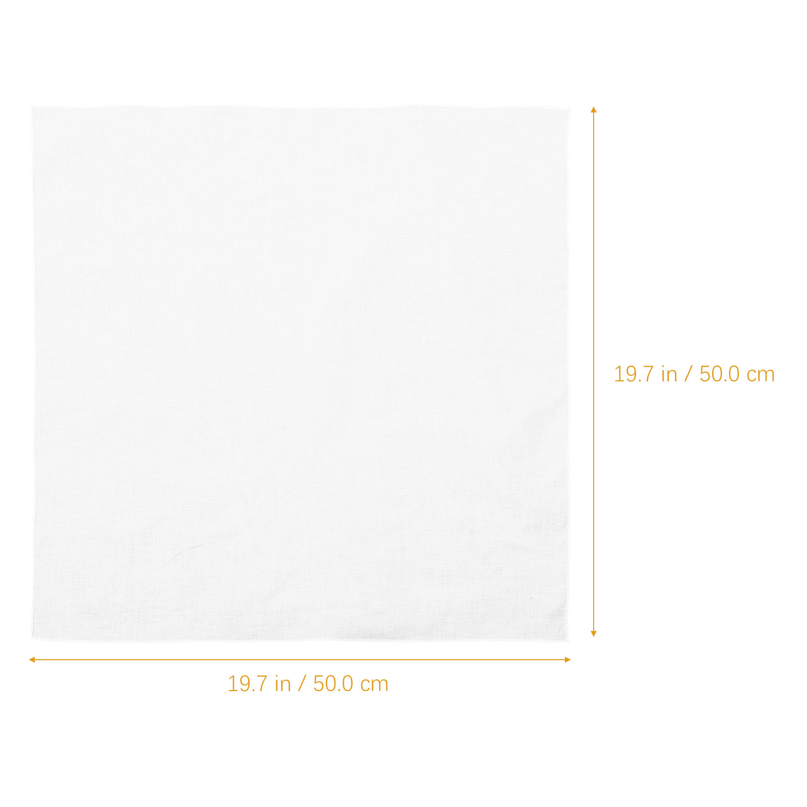 White Cotton Handkerchief Squa - Bandana Blank White recension och pris