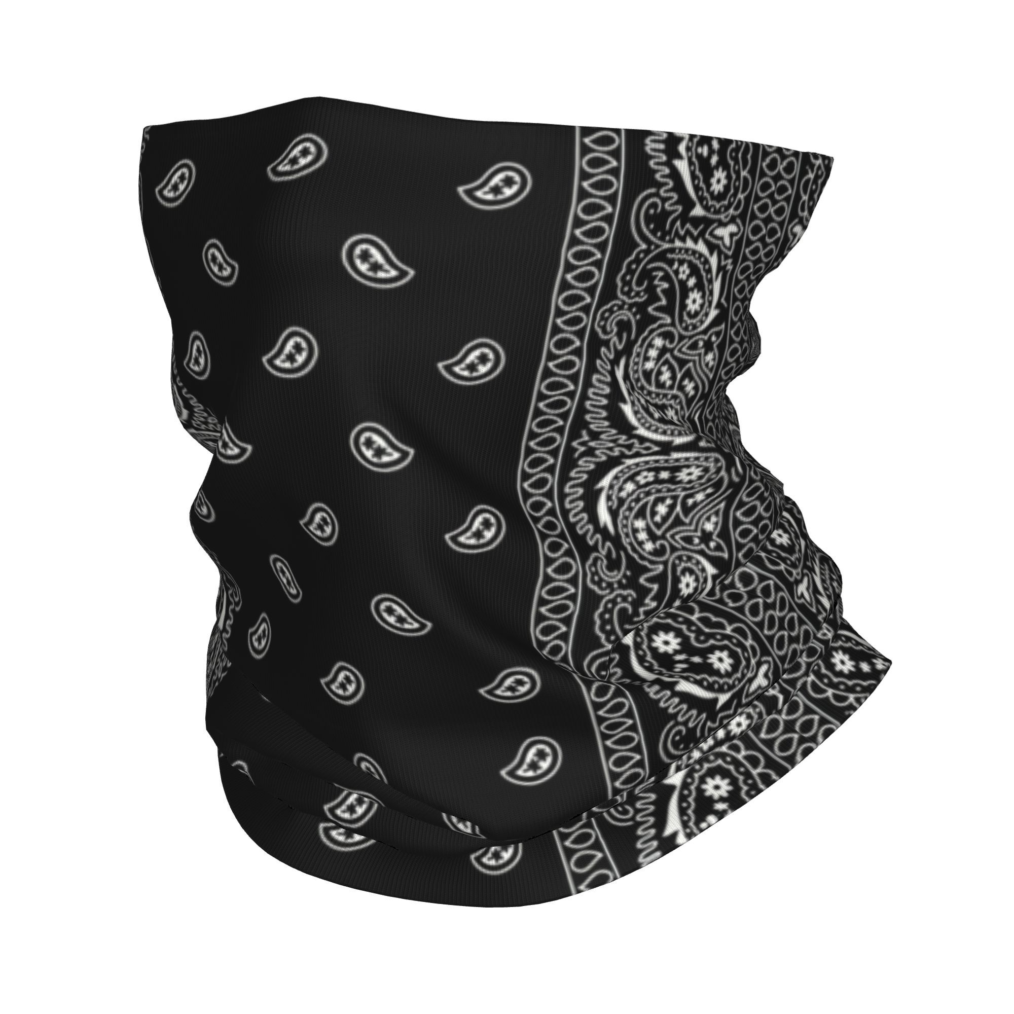 Custom Black And White Paisley - Bandana Blank White recension och pris