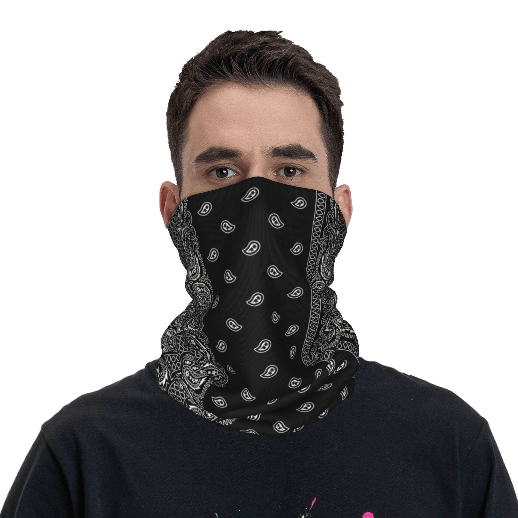 Custom Black And White Paisley - Bandana Blank White recension och pris