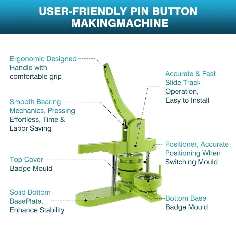 Badge Pin Button Maker Machine - Button Badge Blank recension och pris