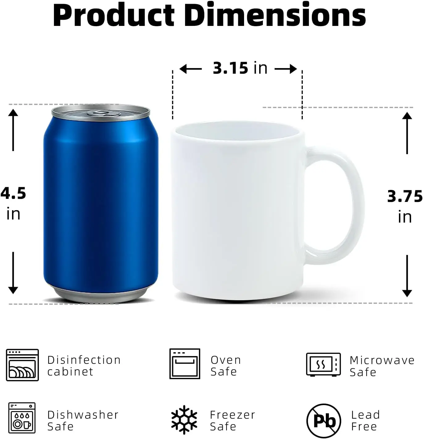 Sublimation Mugs 11 oz, Sublim - Sublimation Mug White recension och pris