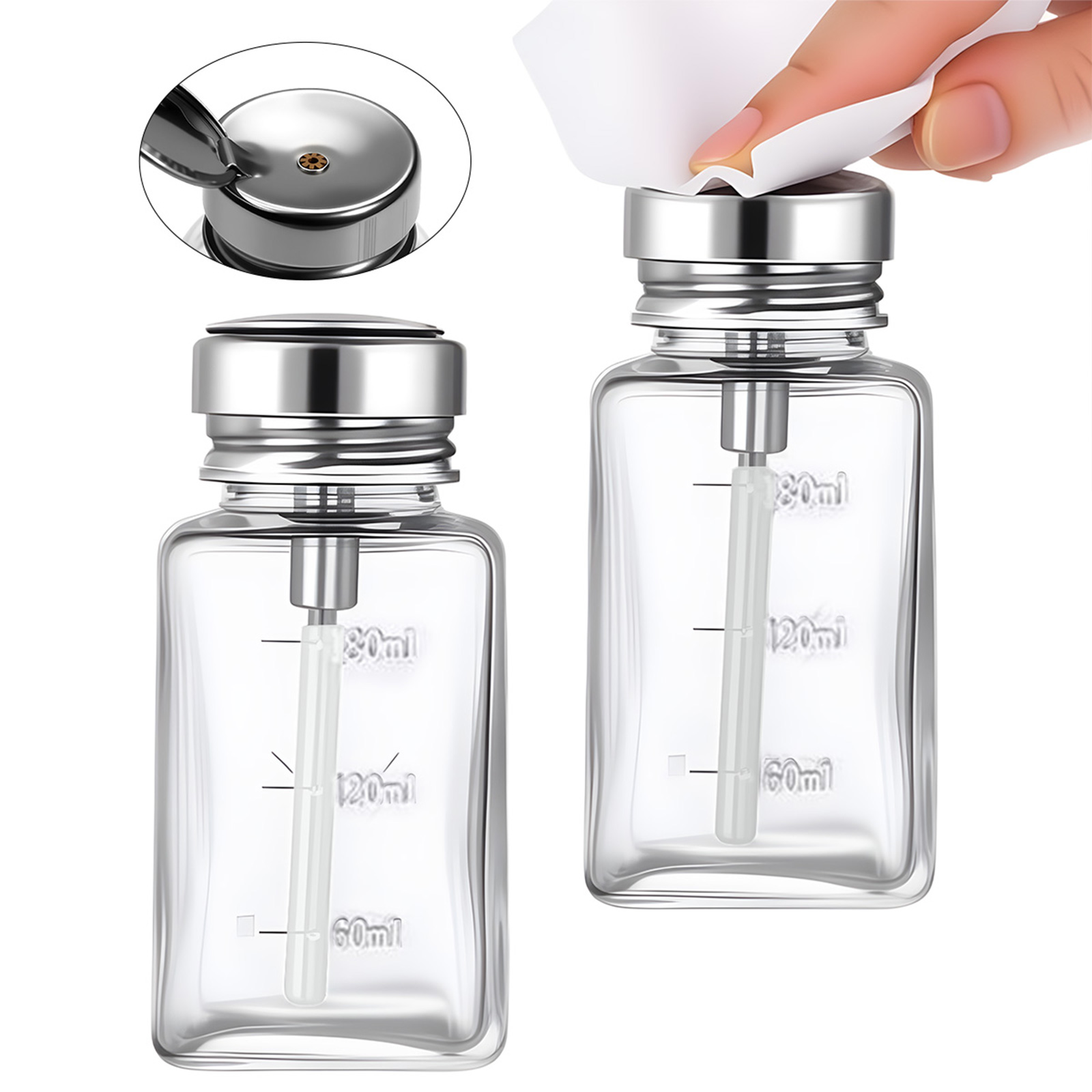 180ml Nail Glass Bottle Press  - Water Bottle Blank recension och pris