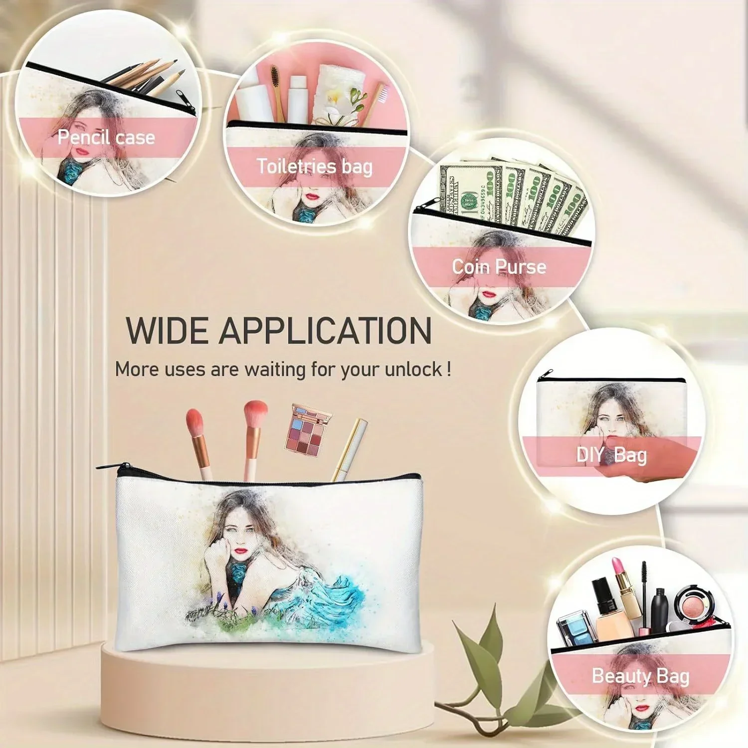 20pcs Sublimation Blank Makeup - Tote Bag Sublimation recension och pris