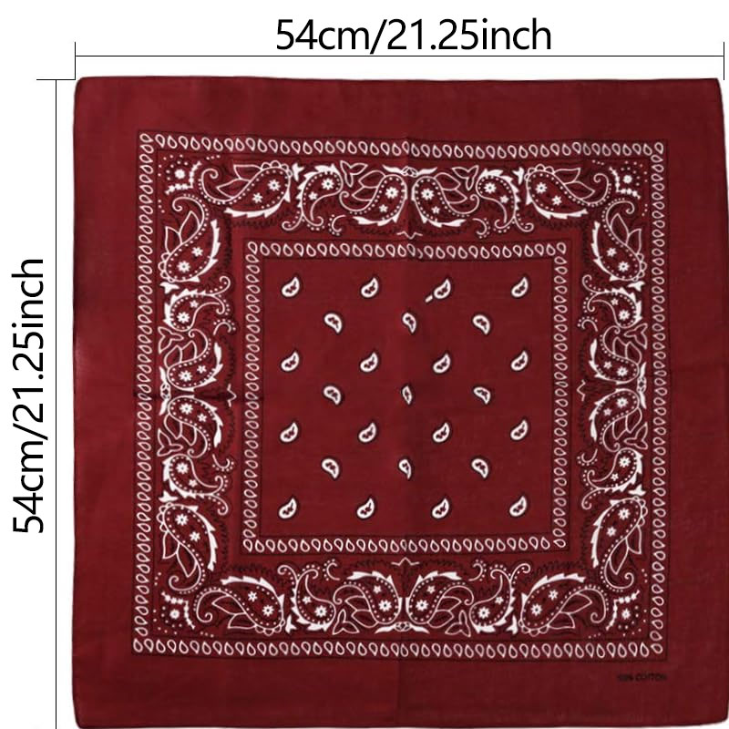 Hip Hop Cowboy Paisley Scarf L - Bandana Blank White recension och pris