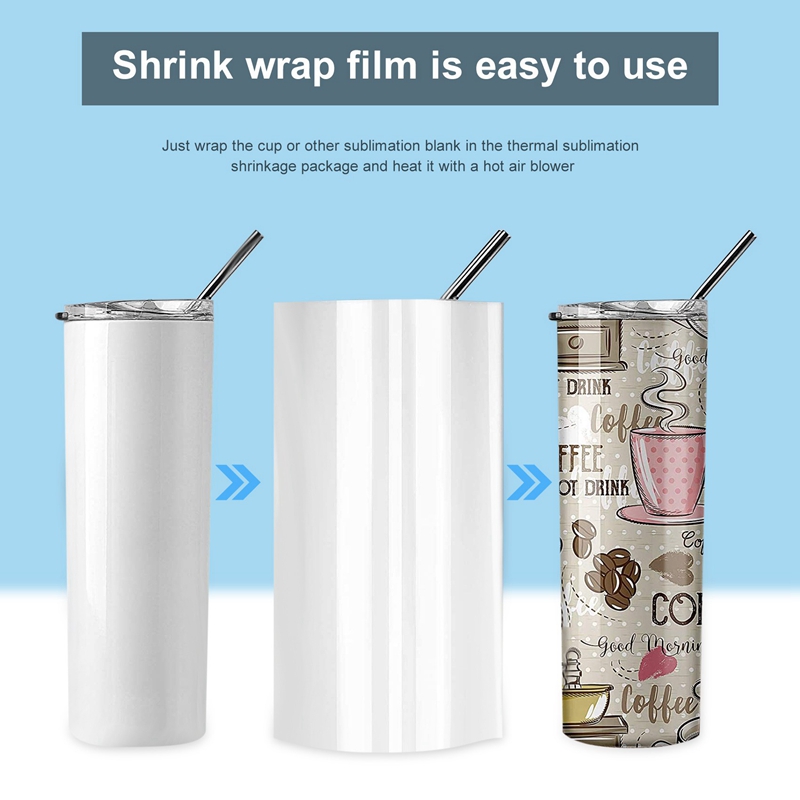30Pcs Sublimation Shrink Wrap  - Sublimation Mug White recension och pris