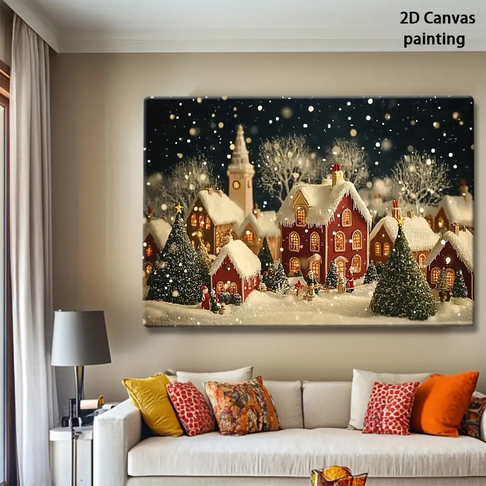 1pc 2D retro Christmas Eve and - Canvas Wrap Ready recension och pris