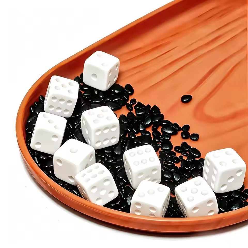 10 Pcs/set Blank White Dice Fu - Puzzle Blank White recension och pris