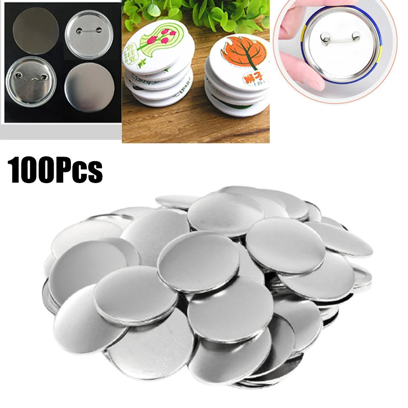100pcs Blank Badge Pin Button  - Button Badge Blank recension och pris