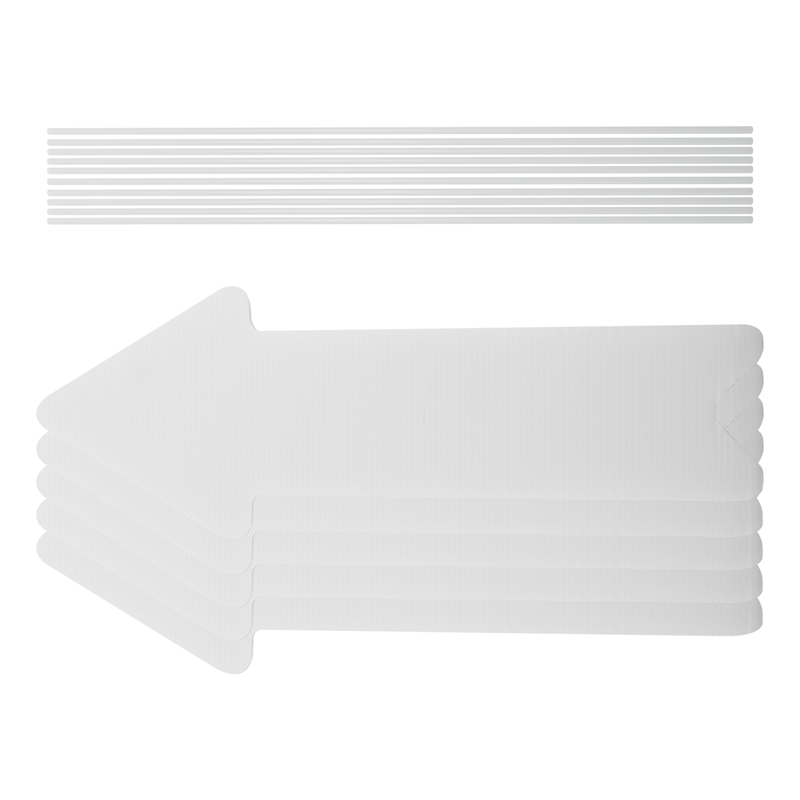 5 Pack White Blank Wedding Dir - Yard Sign Blank recension och pris