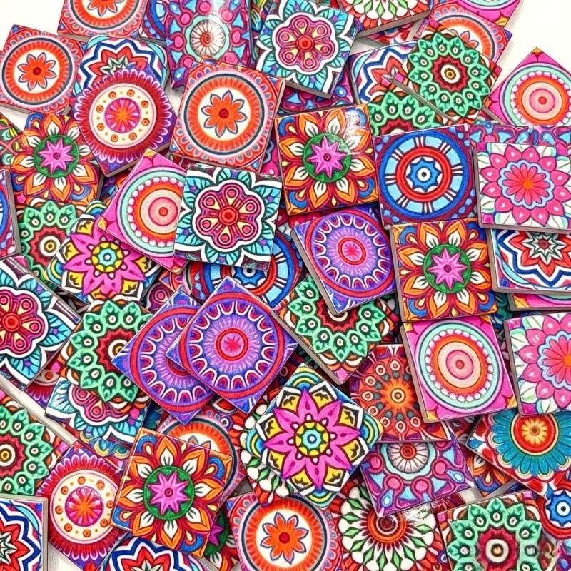 Mandala Print Ceramic Mosaic 1 - Ceramic Tile Blank recension och pris
