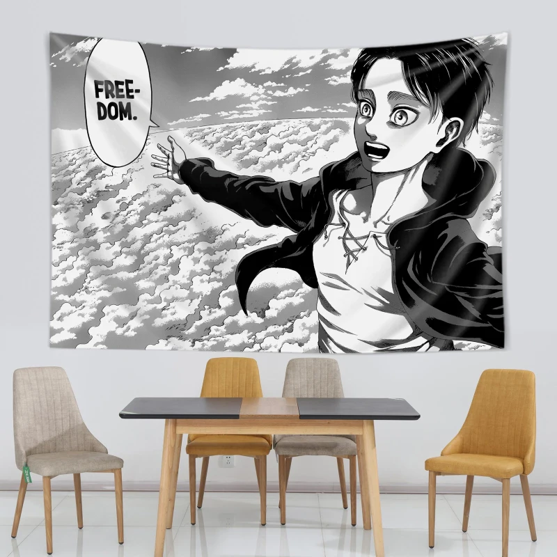 Eren Yeager Freedom Manga Post - Canvas Wrap Ready recension och pris