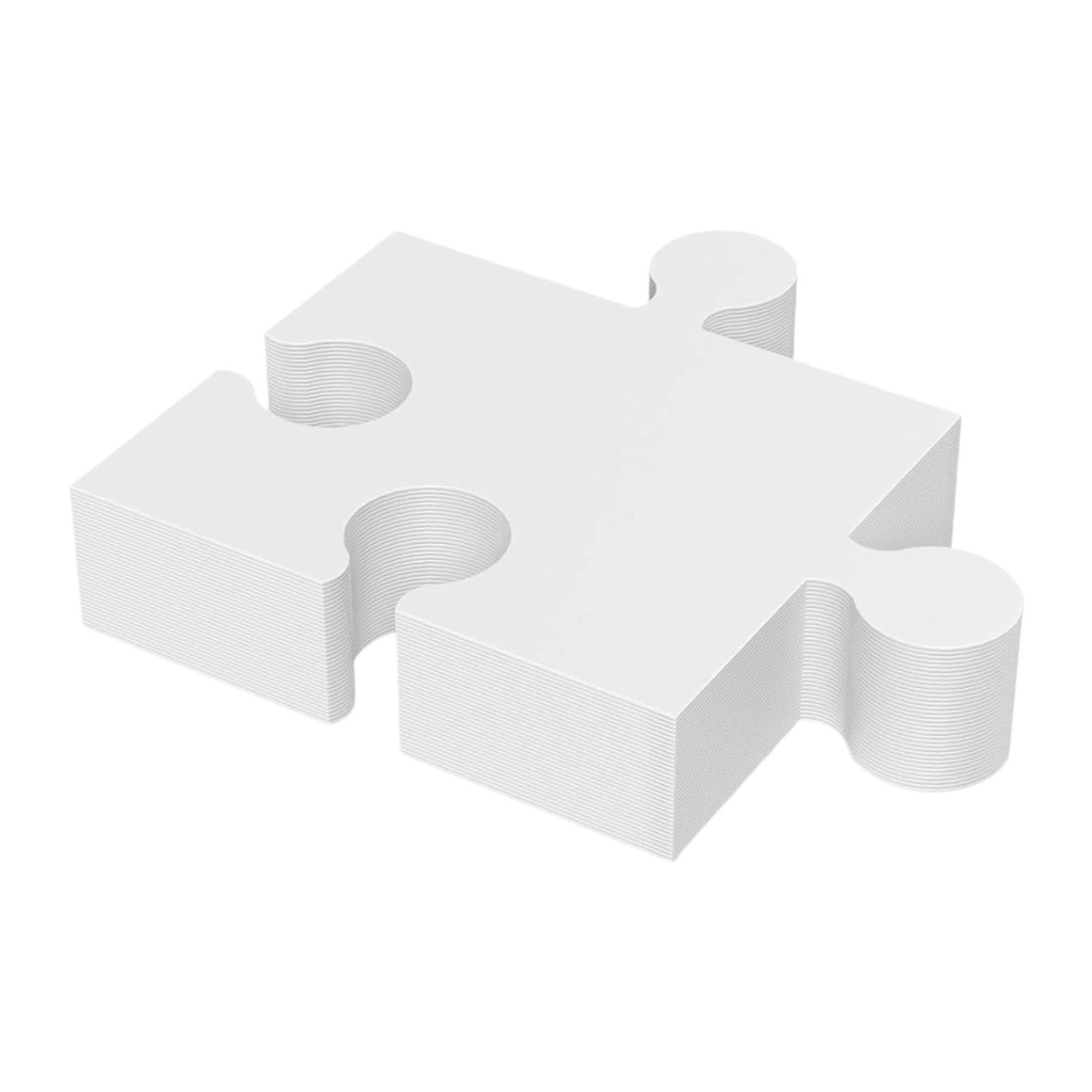 DIY White Puzzle Pieces Blank  - Puzzle Blank White recension och pris