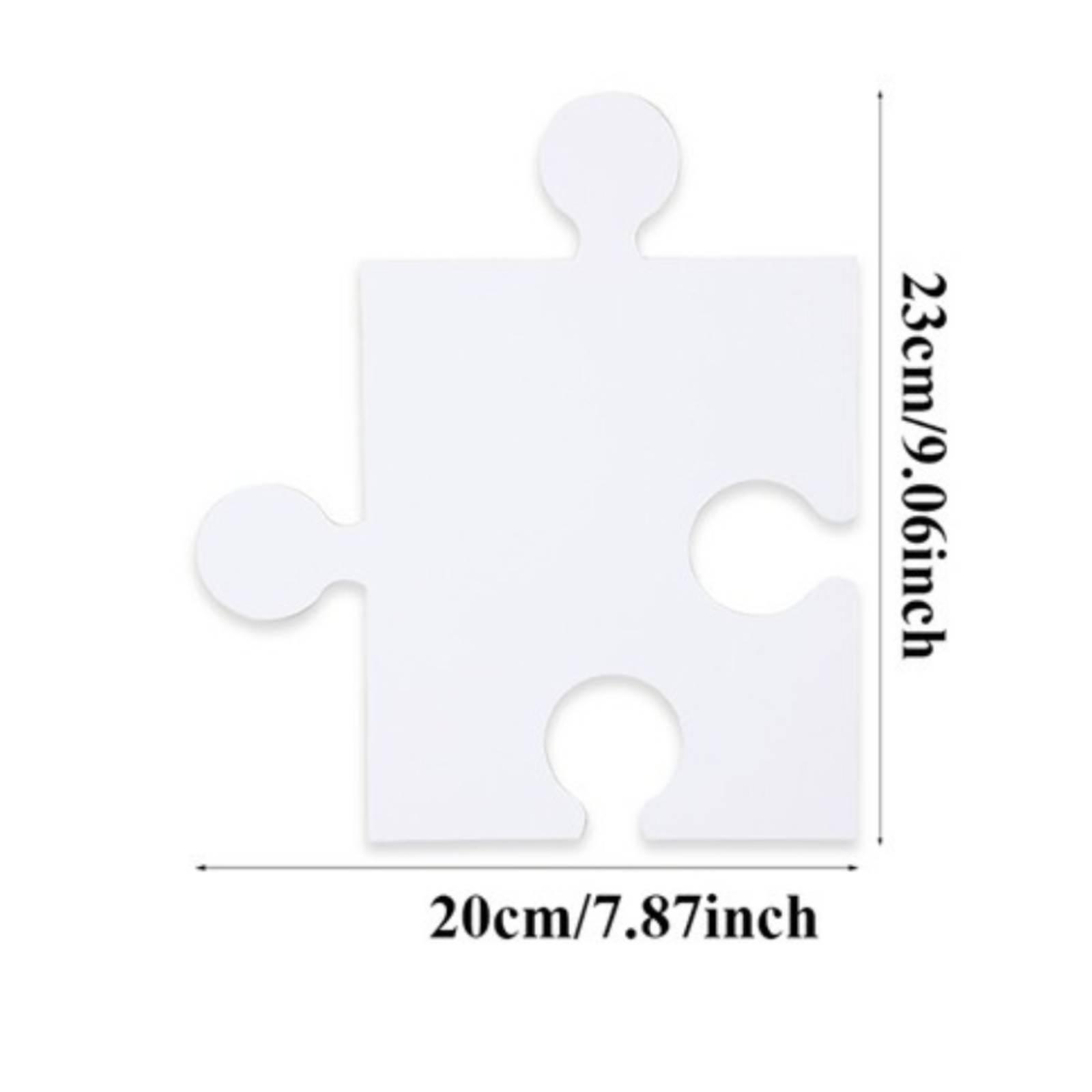 DIY White Puzzle Pieces Blank  - Puzzle Blank White recension och pris