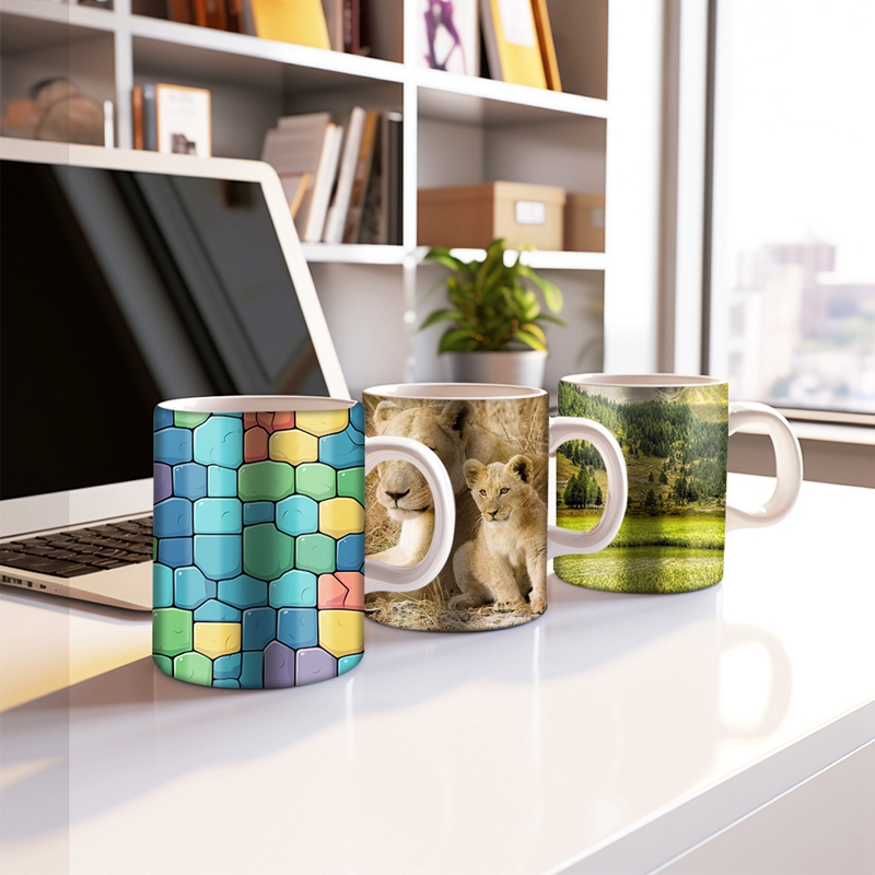 50/100 PCS Sublimation Shrink  - Sublimation Mug White recension och pris