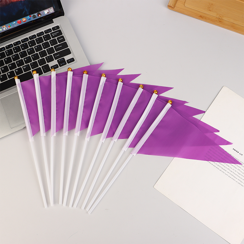 10Pcs Colorful Triangular Flag - Yard Sign Blank recension och pris
