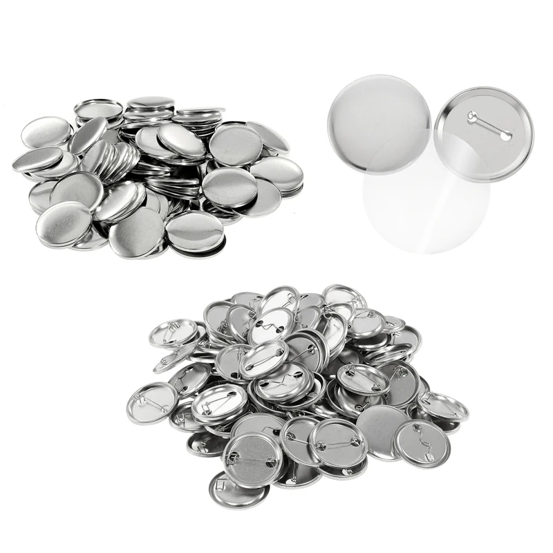 100Set Blank Badge Pin Button  - Button Badge Blank recension och pris