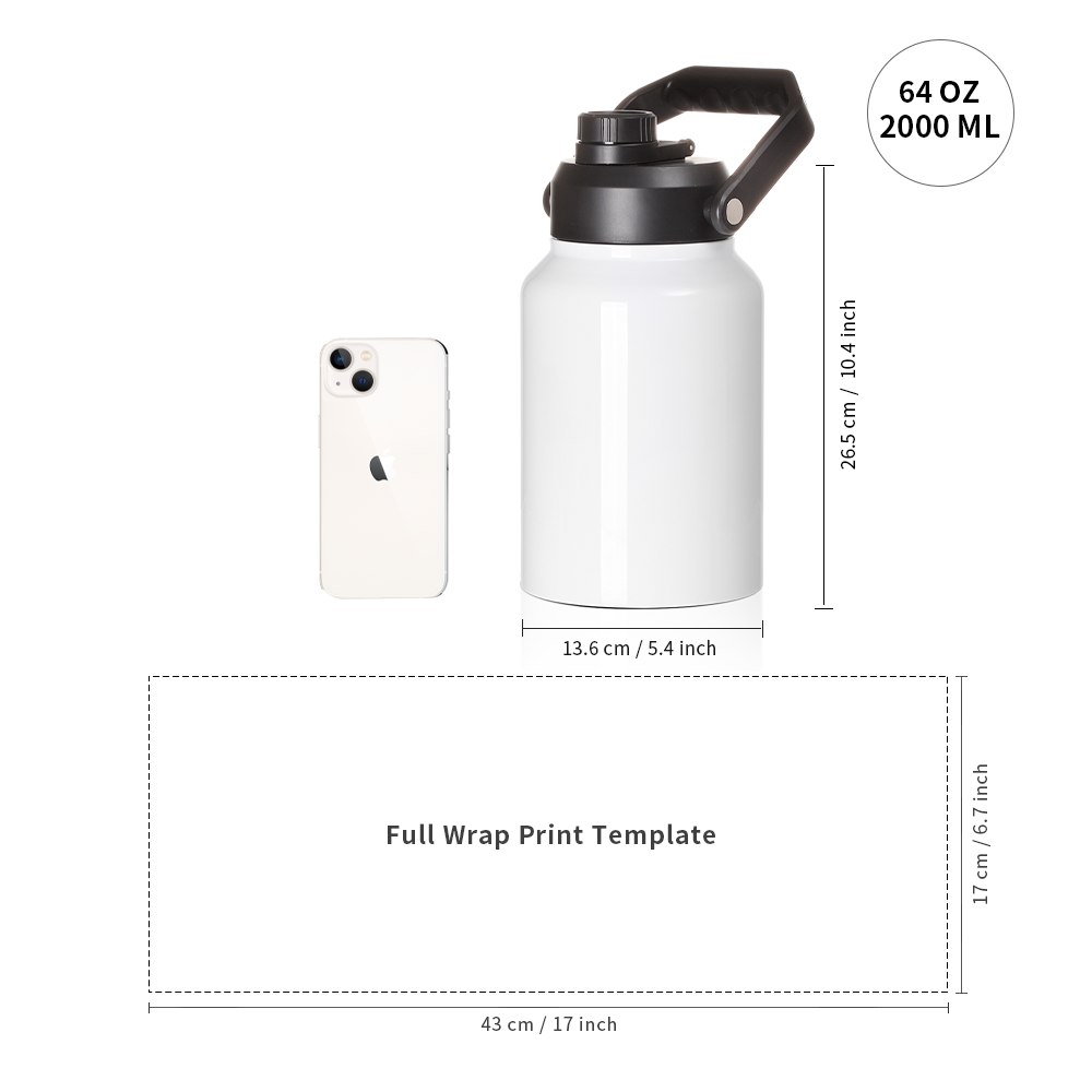 PYD Life USA Free Shipping 64  - Water Bottle Blank recension och pris