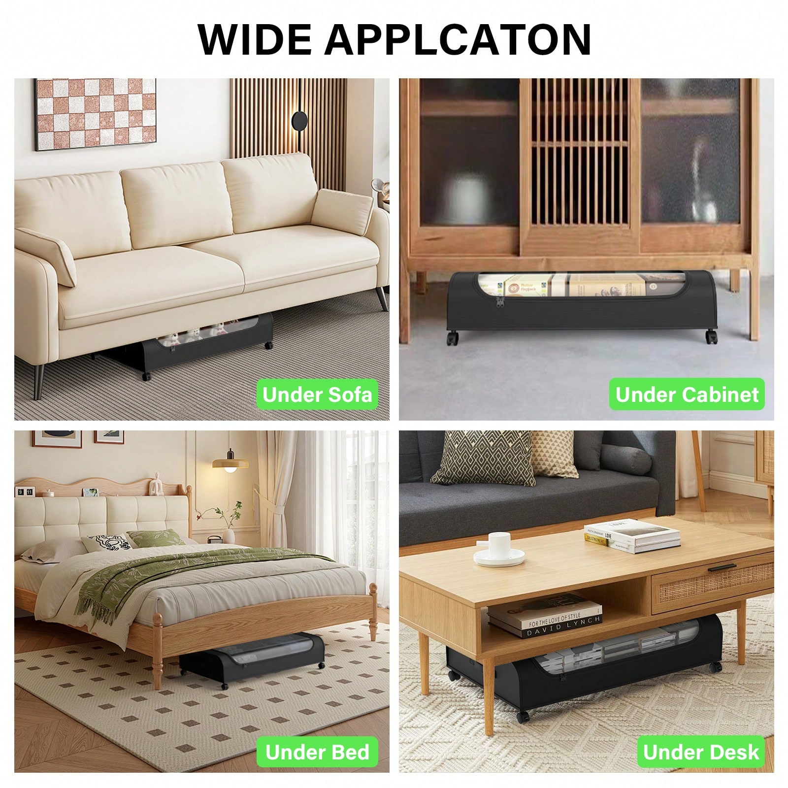 Underbed Storage Organizer Wit - Metal Photo Panel recension och pris