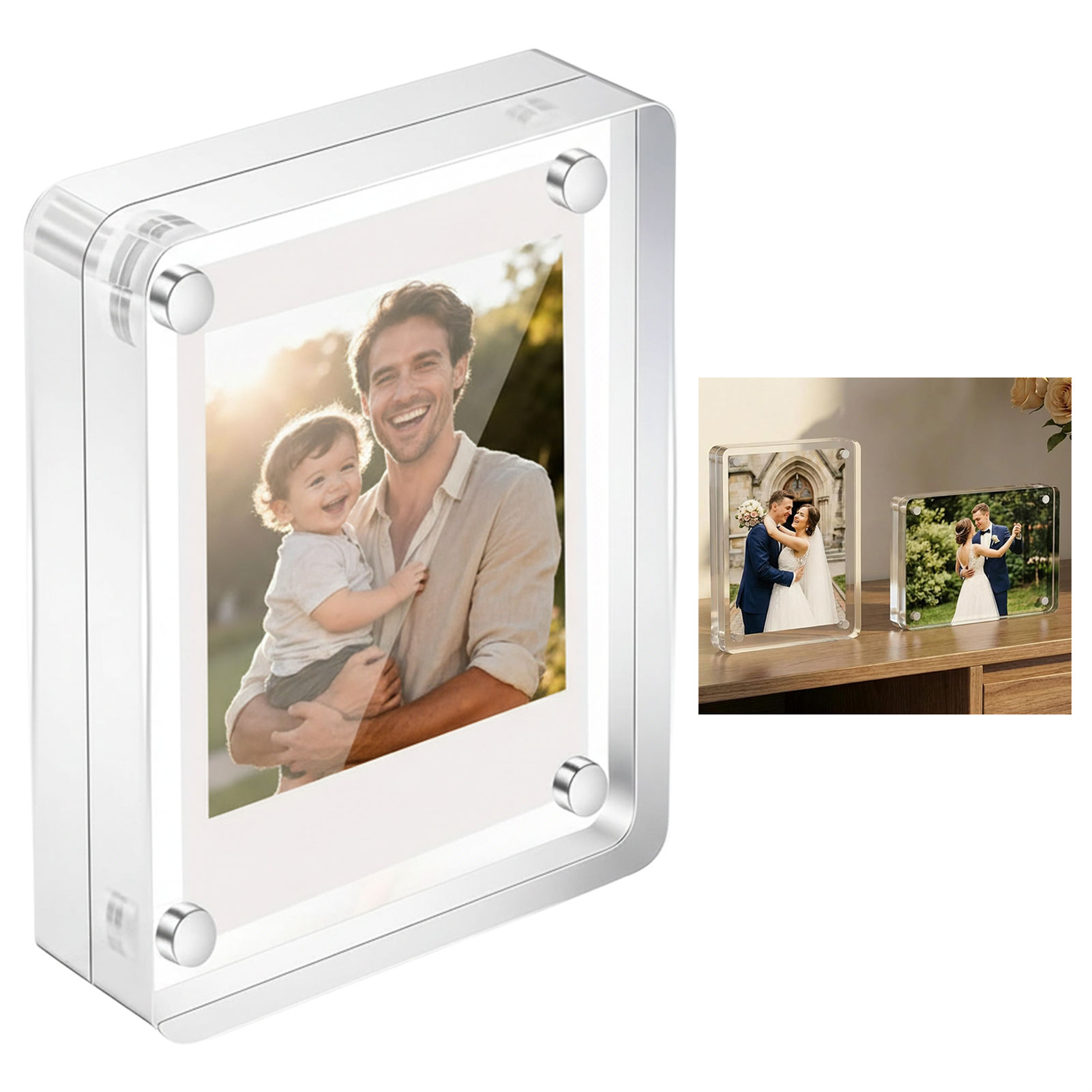 Acrylic Magnetic Photo Frame 2 - Photo Acrylic Block recension och pris
