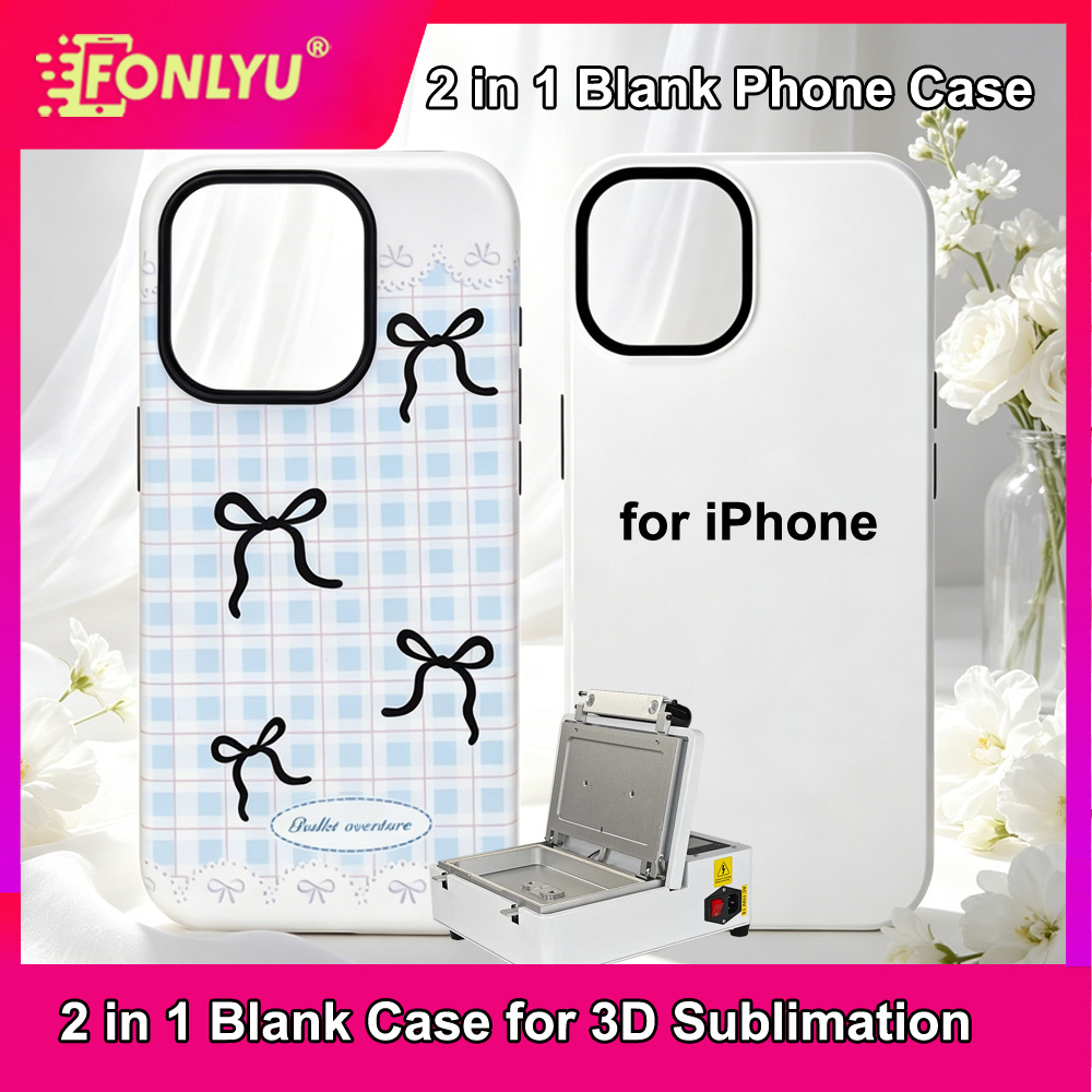 FONLYU 2 in 1 Sublimation Phon - Phone Case Blank Print recension och pris