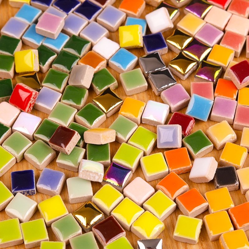 100g DIY Ceramic Mosaic Tiles  - Ceramic Tile Blank recension och pris