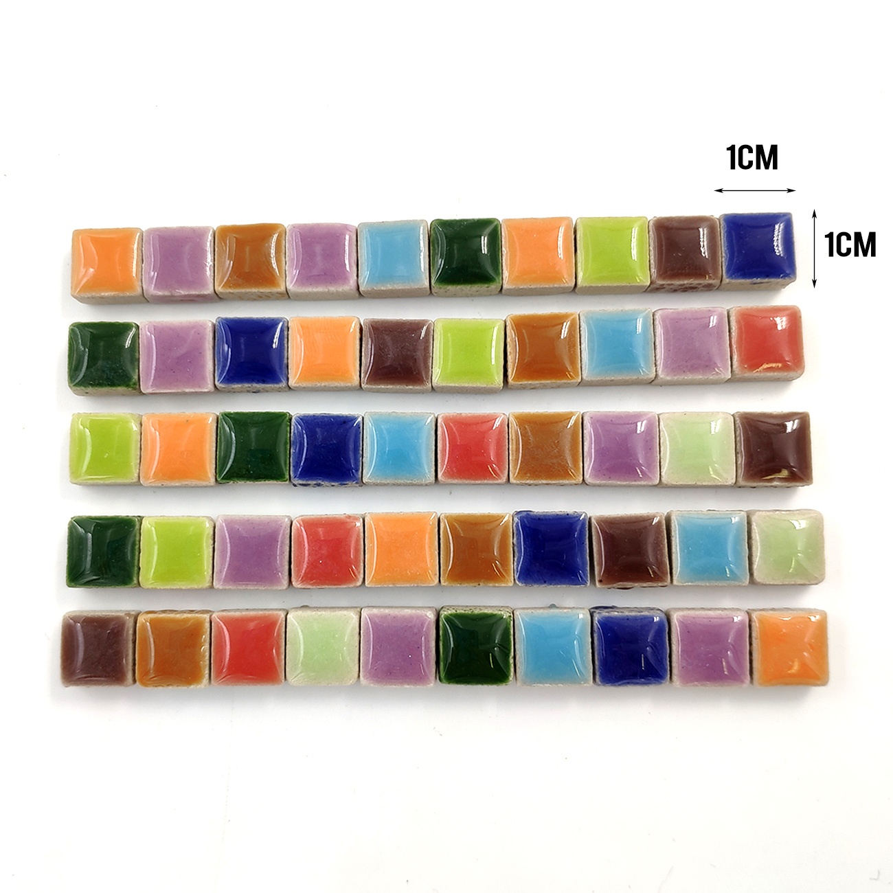 100g DIY Ceramic Mosaic Tiles  - Ceramic Tile Blank recension och pris