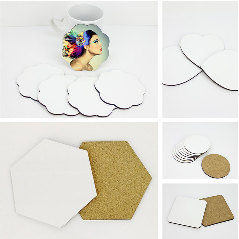 100Pcs/Lot DIY Sublimation Bla - Coaster Sublimation Blank recension och pris
