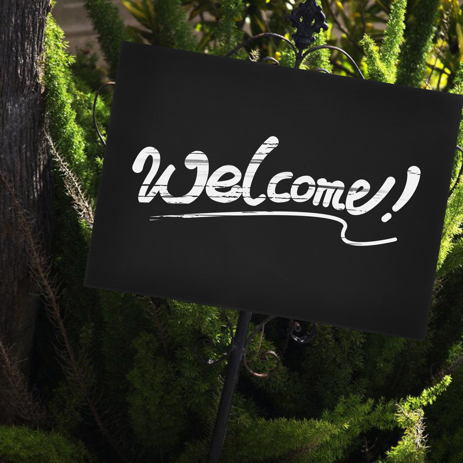 2Pcs Black Blank Garden Sign B - Yard Sign Blank recension och pris